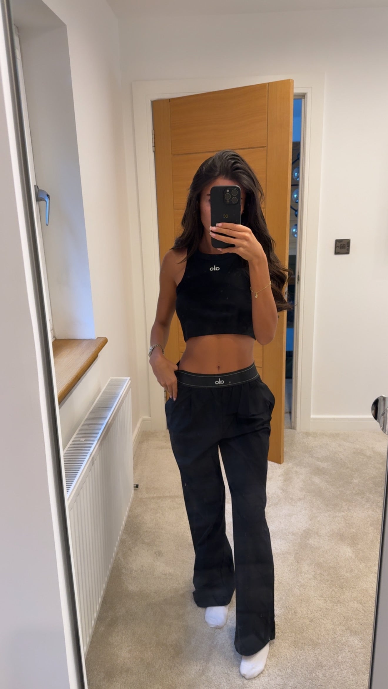 Black Straight Leg Trousers