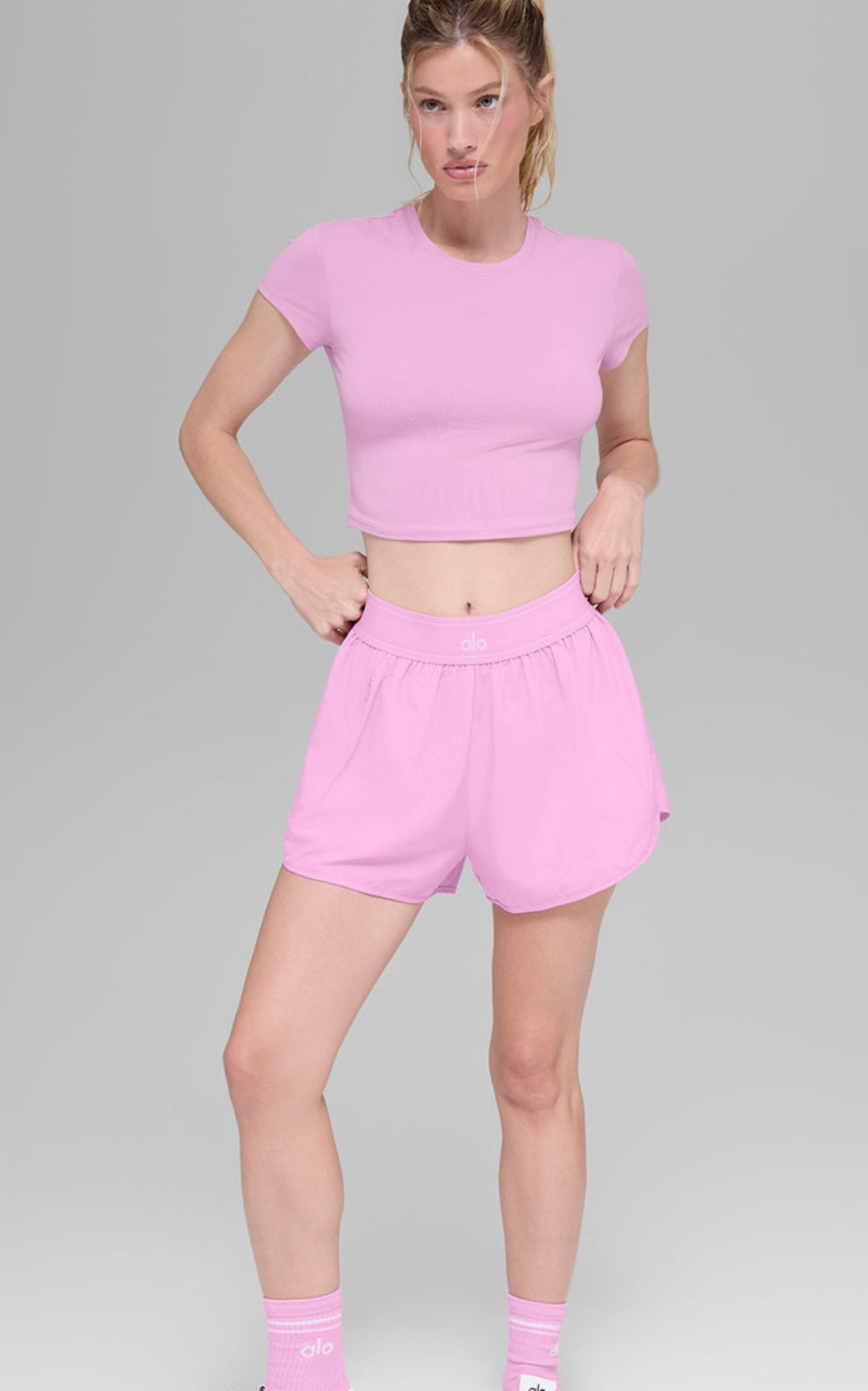 Pink Logo Shorts