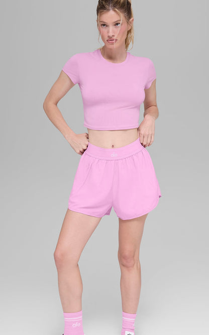Pink Logo Shorts